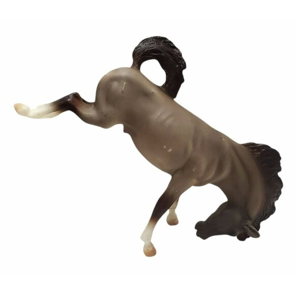 1998 Breyer Bucking Bronco Rearing Horse #730 Brown Matte Rose Dun Classic Rodeo - Picture 16 of 16